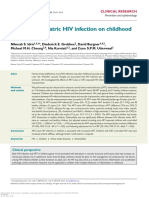 Effects of Paediatric HIV Infection On Childhood Vasculature