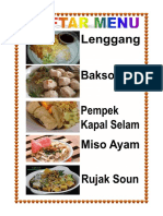 Daftar Menu