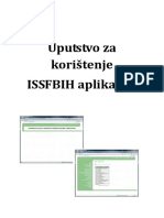 Uputstvo Za Korištenje ISSFBIH Aplikacije