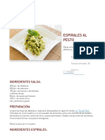 Espirales Al Pesto - Malloa