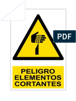 Señalización Elementos Cortantes.