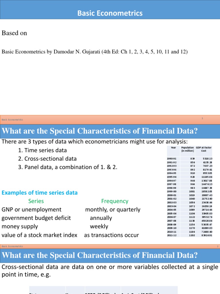 Essentials of Basic Econometrics | PDF | Econometrics | Ordinary Least ...