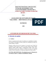 Tema 2 - Análisis de Estabilidad de Taludes - Métodos Analíticos PDF