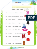 Clothes-Spelling HW Appendix 5
