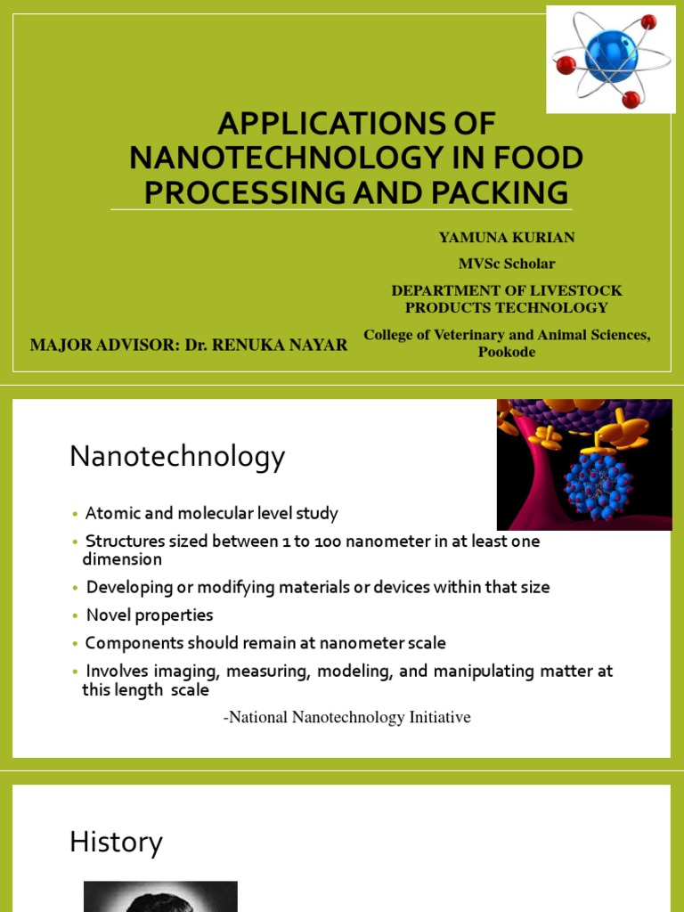 Applications of Nanotechnology PDF Nanotechnology