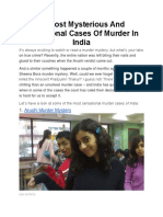 11 Most Mysterious and Sensational Cases of Murder in India