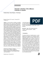 Numerical and Experimental Evaluation of The Influence of The Filler-Bitumen Interface in Mastics