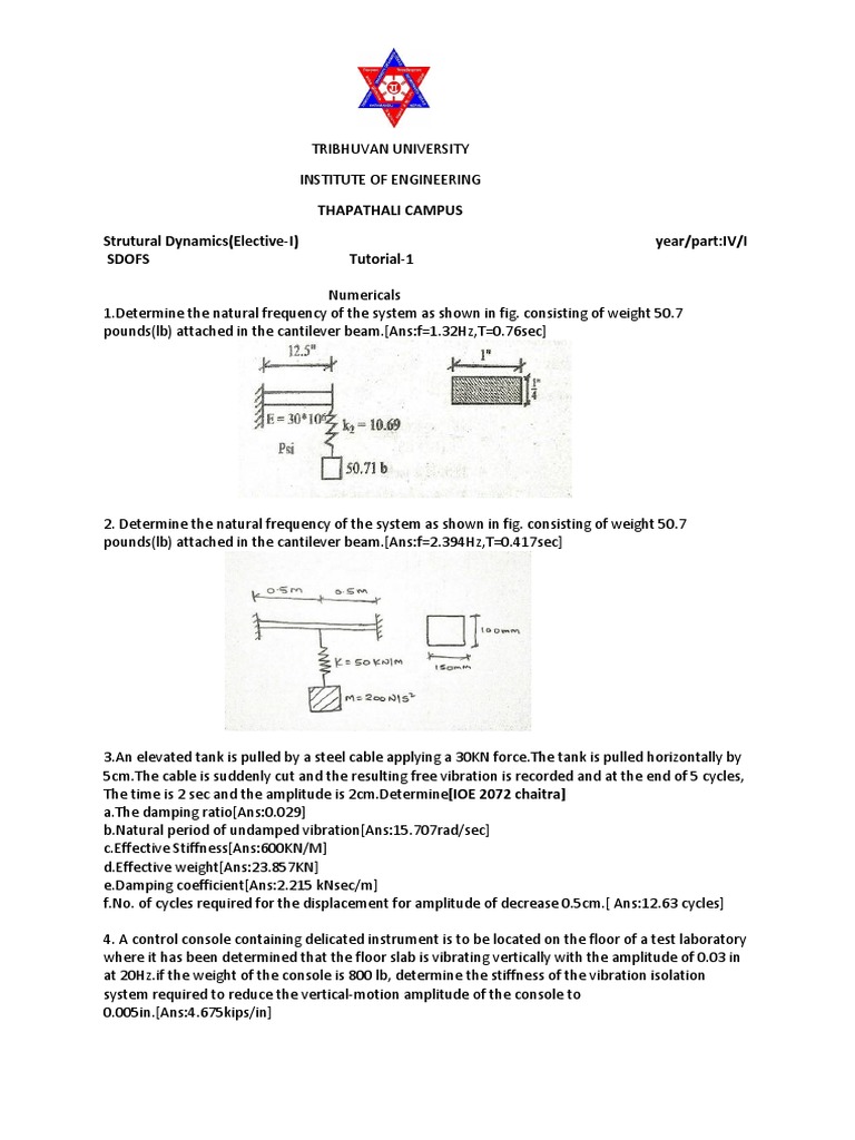 Tutorial 1 Pdf Motion Physics Applied And Interdisciplinary Physics