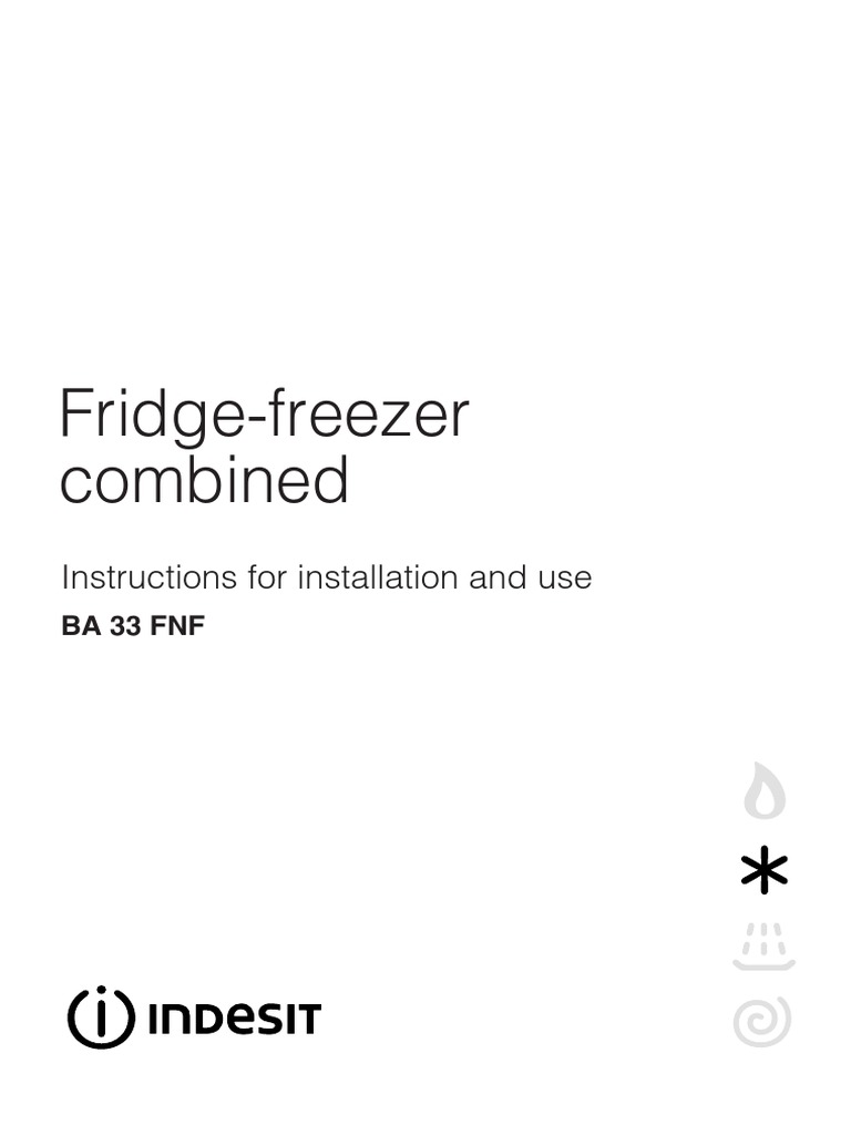 FridgeFreezer Combined Instructions For Installation and Use PDF