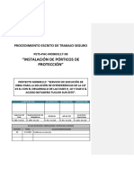 Instalación de Porticos de Protección