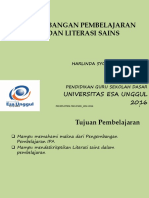 Pengembangan Pembelajaran Dan Literasi Sains