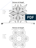 Patrones de Rangoli y operaciones matemáticas