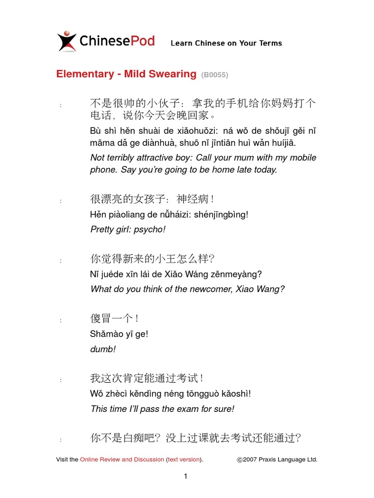 Elementary Chinese PDF PDF