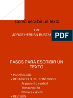 Pasos para Escribir Un Texto