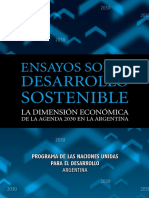 Ensayos Sobre Desarrollo Sostenible. La Dimensión Económica de La Agenda 2030 en La Argentina - PNUD