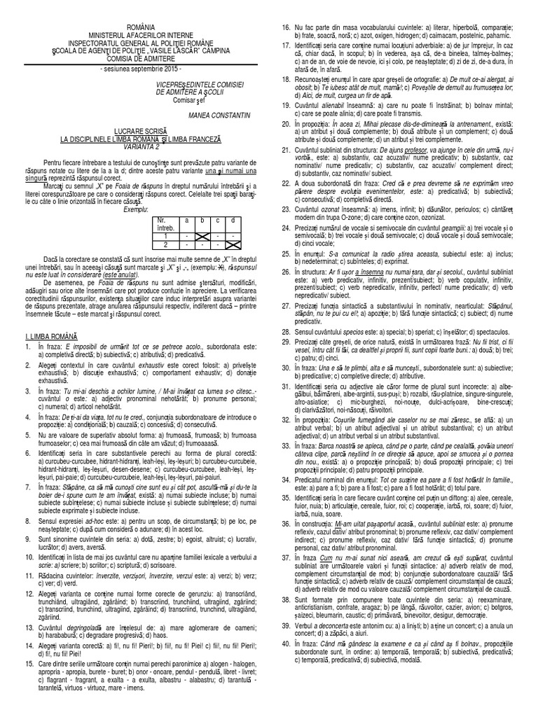 Teste Psihologice | PDF
