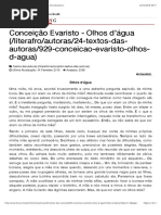 EVARISTO, Conceição - Olhos D'água | PDF | Direitos Autorais