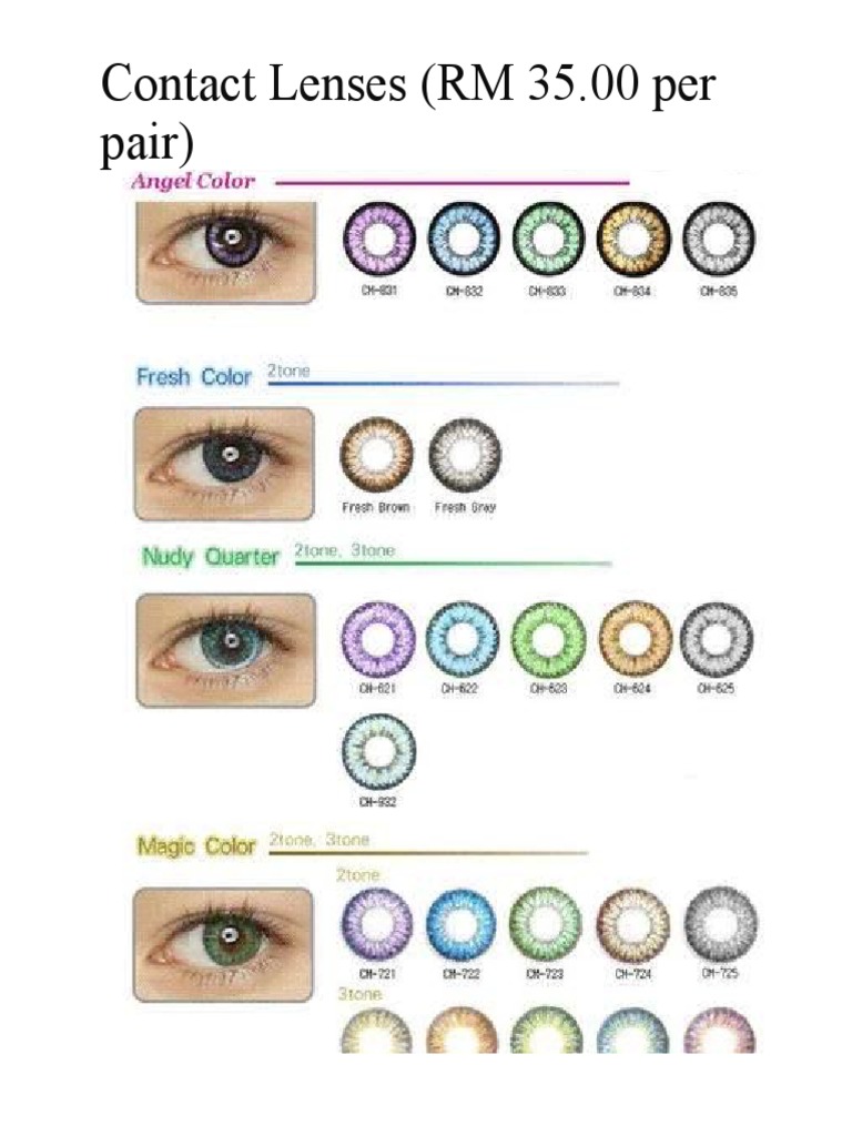 Affordable Contact Lenses RM 35 Pair | PDF | Technology & Engineering