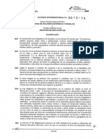 Acuerdo Interministerial No 0015 14