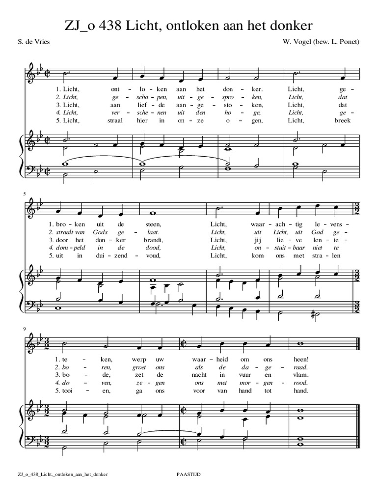 ZJ o 438 Licht, Ontloken Aan