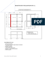 Progetto Di Un Telaio Piano in C.A