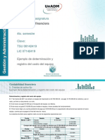 Ejemplo de La Determinacion y Registro Del Costo Del Equipo PDF