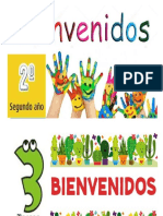 Carteles de Bienvenida - 1er Dia de Clases PDF