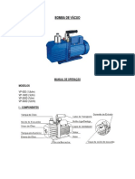 BOMBA DE VÁCUO MANUAL DE OPERAÇÃO MODELOS. VP-50D (1,8cfm) VP-140D ( 5cfm) VP-200D (7cfm) VP-340D (12cfm) I COMPONENTES.pdf