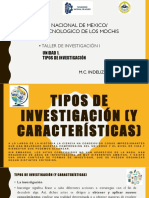 Tipos de investigación y sus características