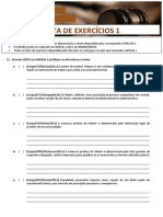 Tributario i - Lista de Exercicios 1