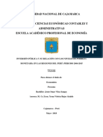 Inversión pública y pobreza en regiones del Perú