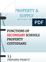 Property & Supply Unit - Post