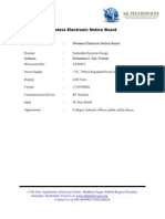 Wireless Electronic Notice Board: Software: Embedded C, Keil, Proload