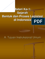 Sejarah Bentuk Dan Proses Legislasi Di Indonesia