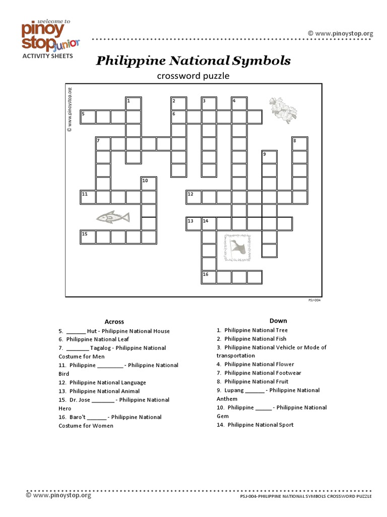 004 Philippine Symbols Crossword Puzzle PDF