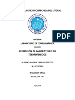 Induccion Al Laboratorio de Termofluidos