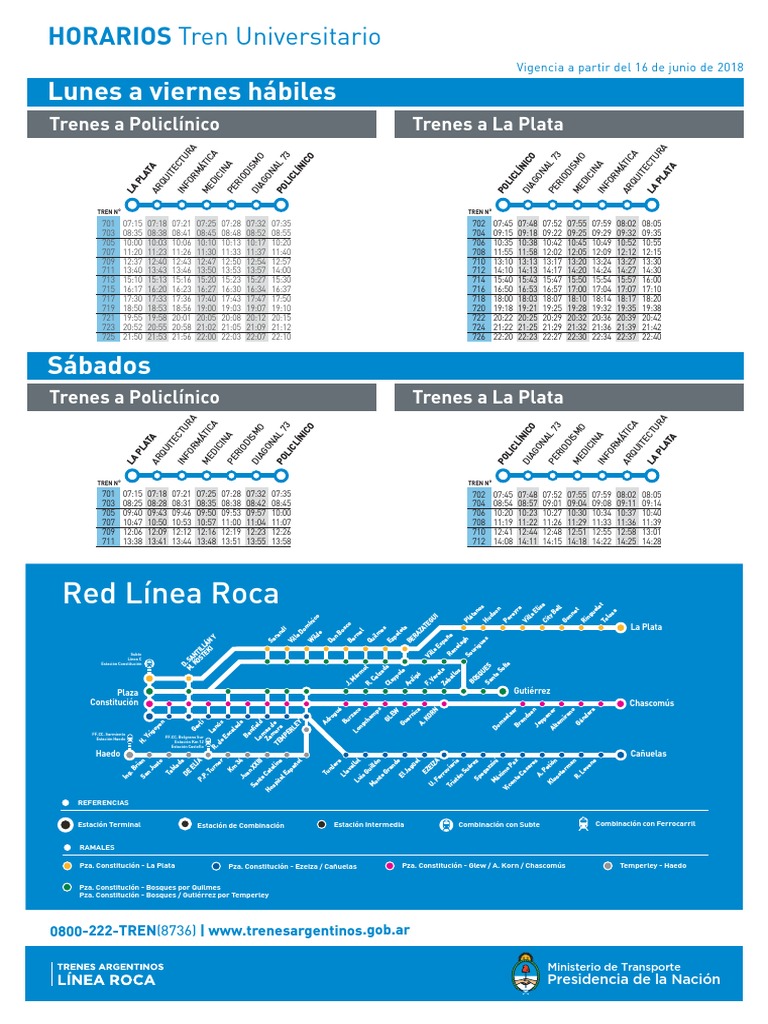 Horarios Tren Universitario Ferrocarril Transporte