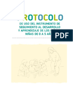 Protocolo Uso Instrumento Seguimiento Aprendizaje y Desarrollo Niños 0-5 Años