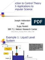 An Introduction To Control Theory With Applications To Computer Science