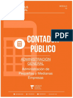 Adm Pequeña y Mediana Empresa Administración Unidad X 2018