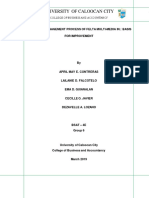 Inventory Management of FELTA Multi Media Inc. Basis For Improvement Preliminaries PDF