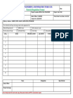 Material Requisition Format: Megha Engineering and Infrastructures LTD