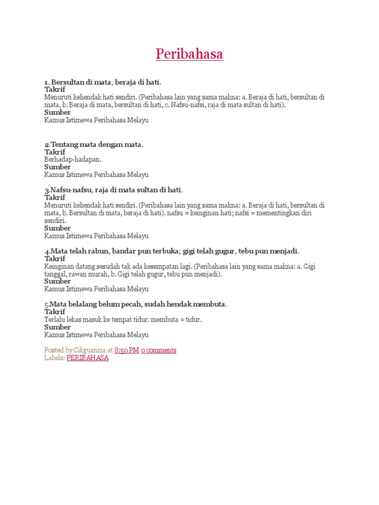 Free Gambar Peribahasa Terbaru oleh www.cikimm.com