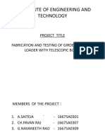 Fabrication and Testing of a Girder Type Ship Loader with a Telescopic Boom