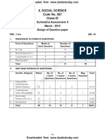 CBSE Class 9 Social Science Sample Paper SA2 - 0