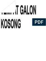 Tempat Galon Kosong