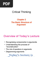 Lecture 2 The Basic Structure of Argument