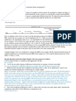 Single Samples T-Test: Assignment 5 Questions