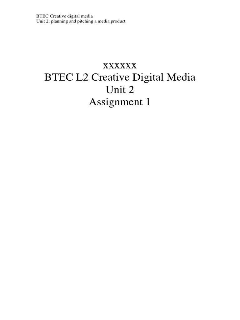 Student Example Work Unit 2 PDF Entertainment