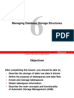 Managing Database Storage Structures